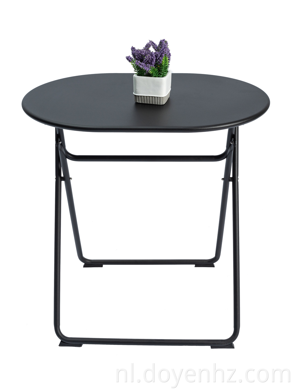 Bistro Metal Folding Oval Table